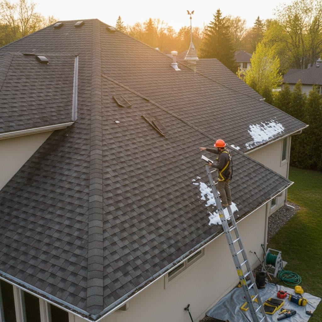 Featured image for Spring Roof Inspections Stop Costly Water Damage