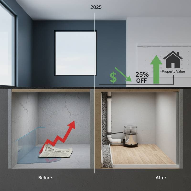 Featured image for Waterproofing Cuts Flood Insurance Up to 25%