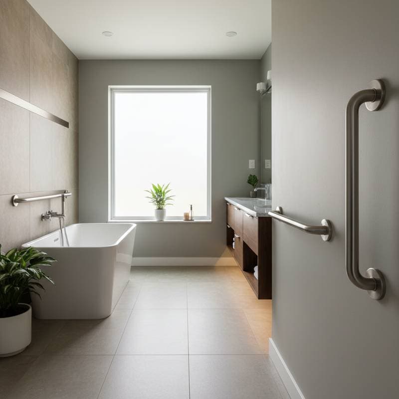 Featured image for Hidden vs Exposed Grab Bars for Bathroom Safety