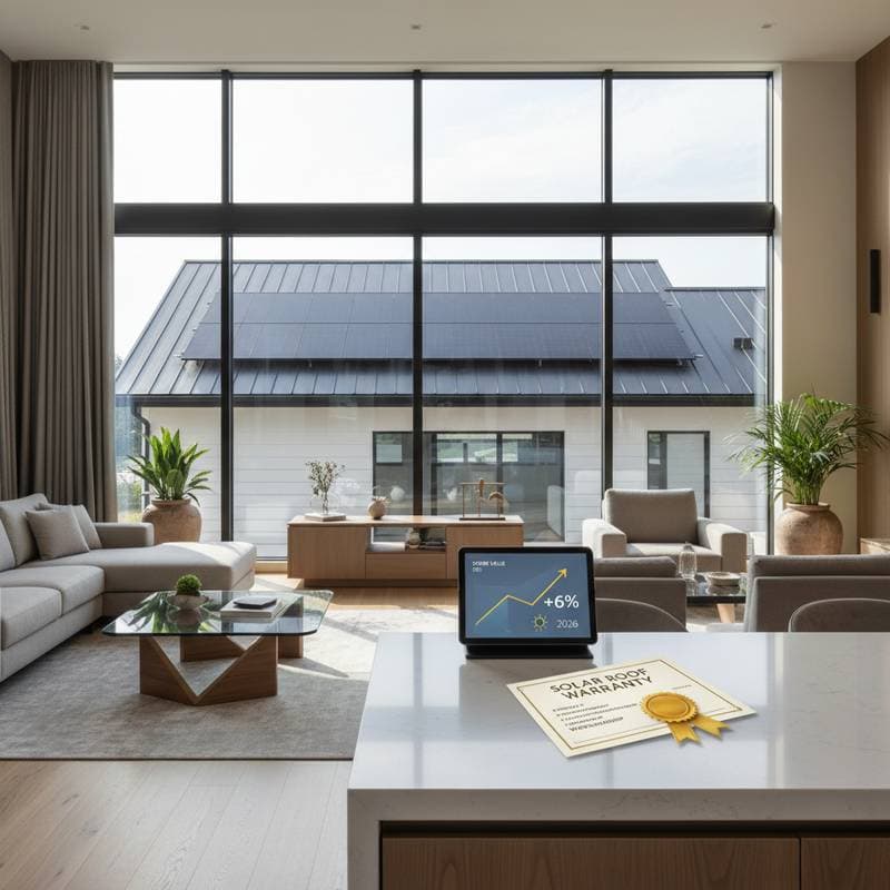 Featured image for Solar Roof Warranties Add 6% to Home Value in 2026