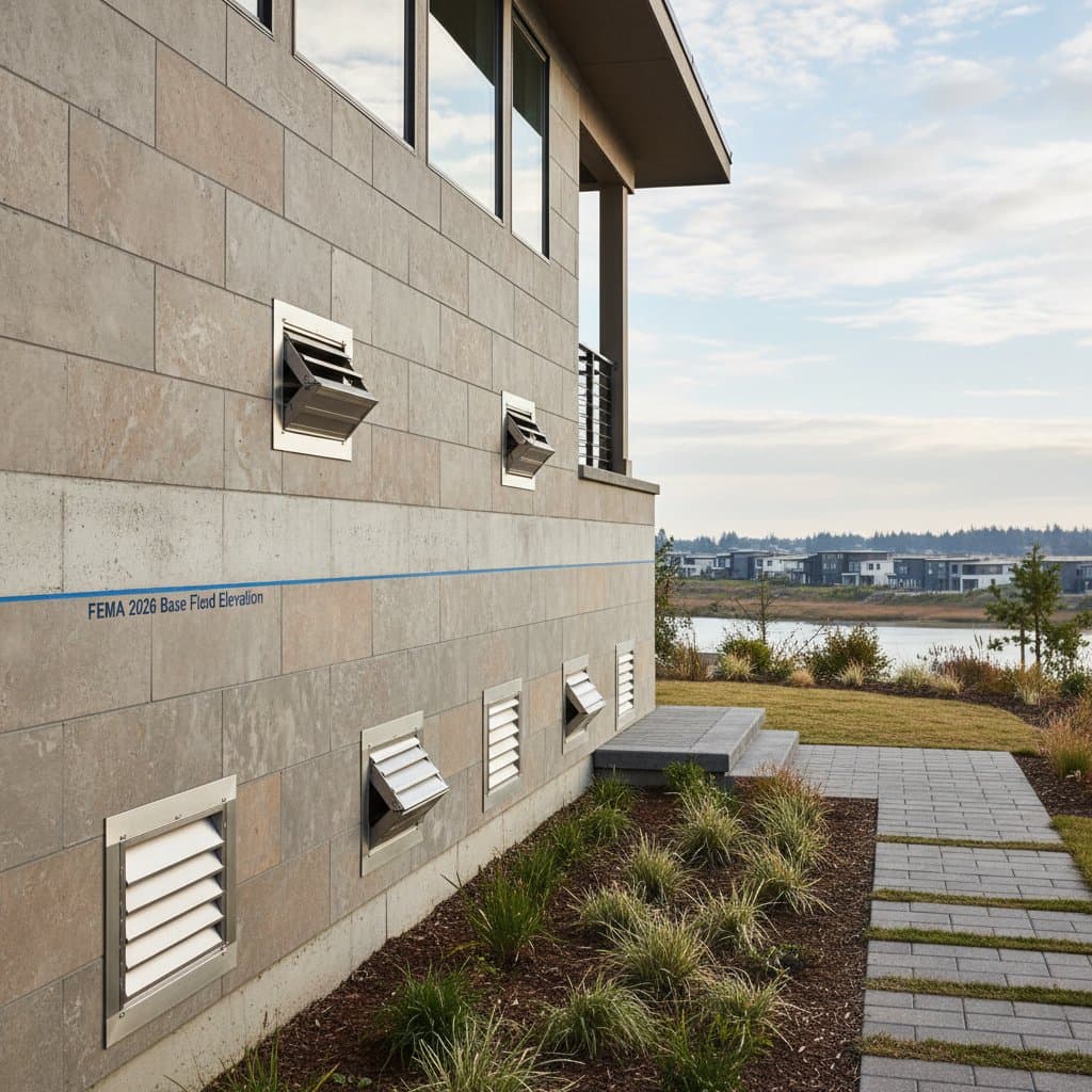 Featured image for Why Flood Vents Prevent Foundation Failure in Flood Zones