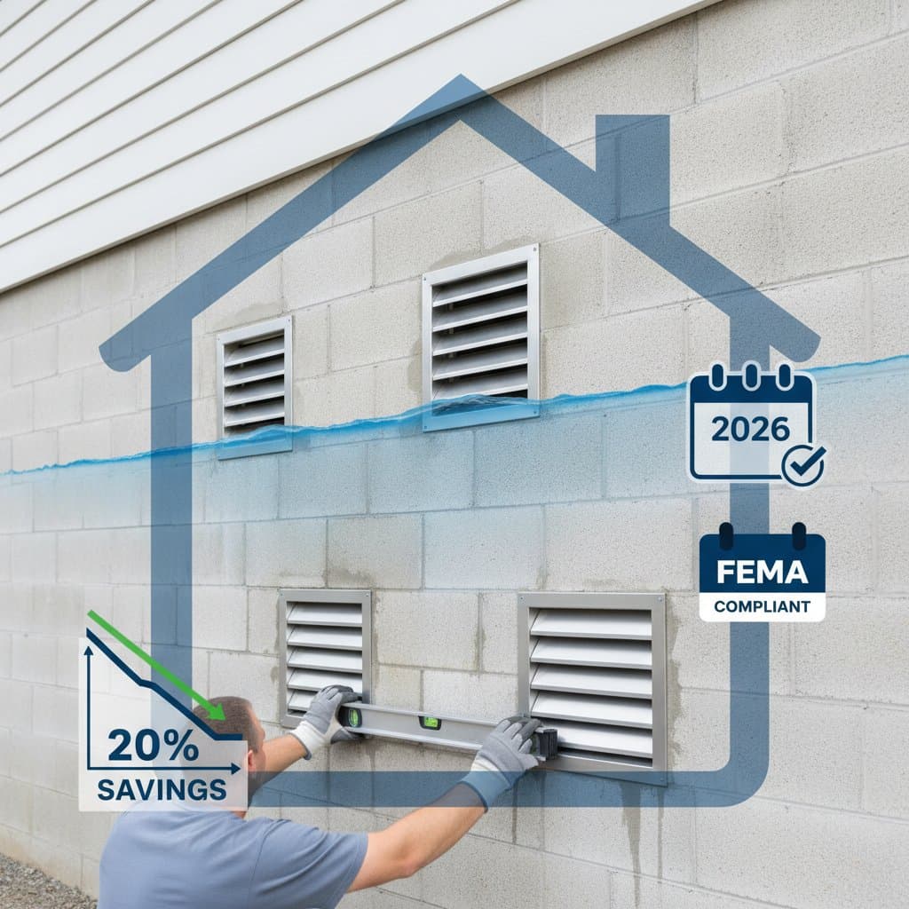 Featured image for Flood Vents Cut Insurance Costs Before 2026 Rules