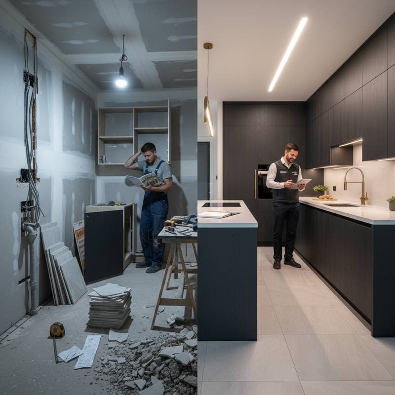 Featured image for When DIY Kitchen Projects Cross Into Pro Territory