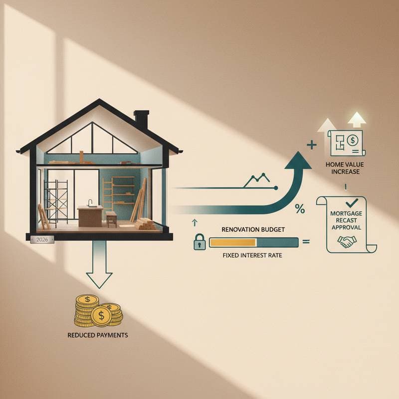 Featured image for Mortgage Recast Cuts Payments to Fund Renovations