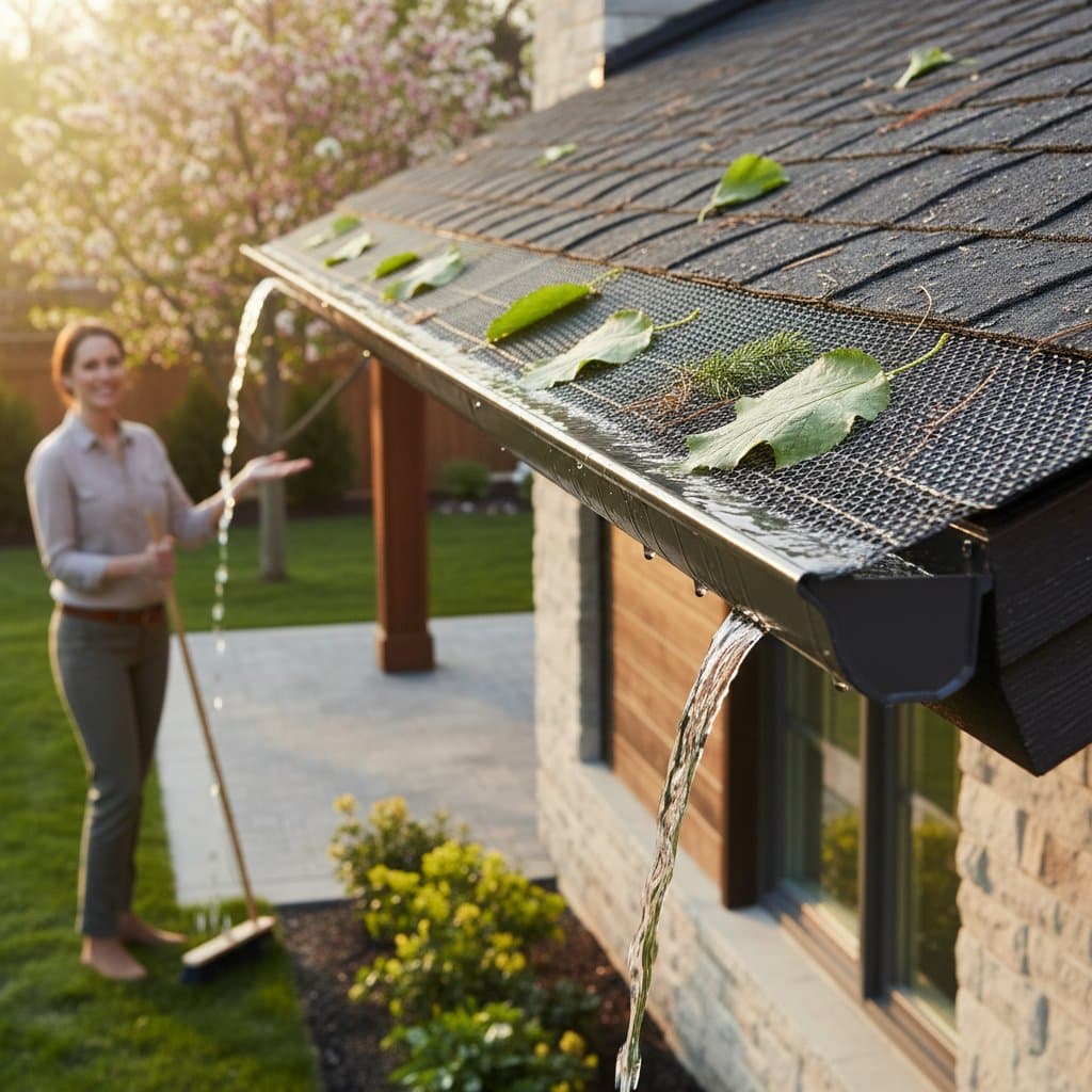 Featured image for Micro-Mesh Gutters Cut Spring Cleaning in Half